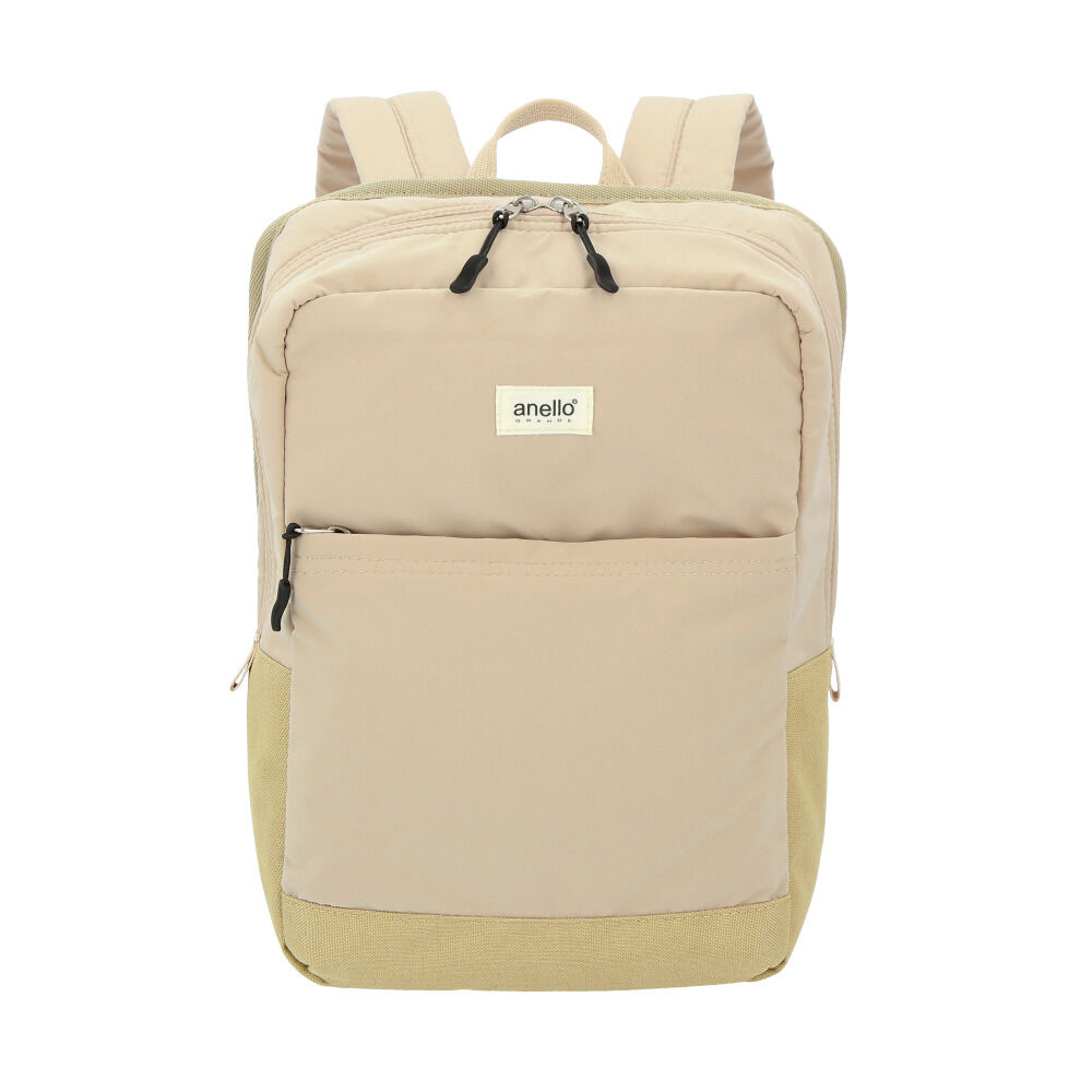 anello「アネロ リュック 撥水 通販 大容量 タブレット 11インチ レディース 通勤 通学 A4 大人」|リュック|ベージュ2