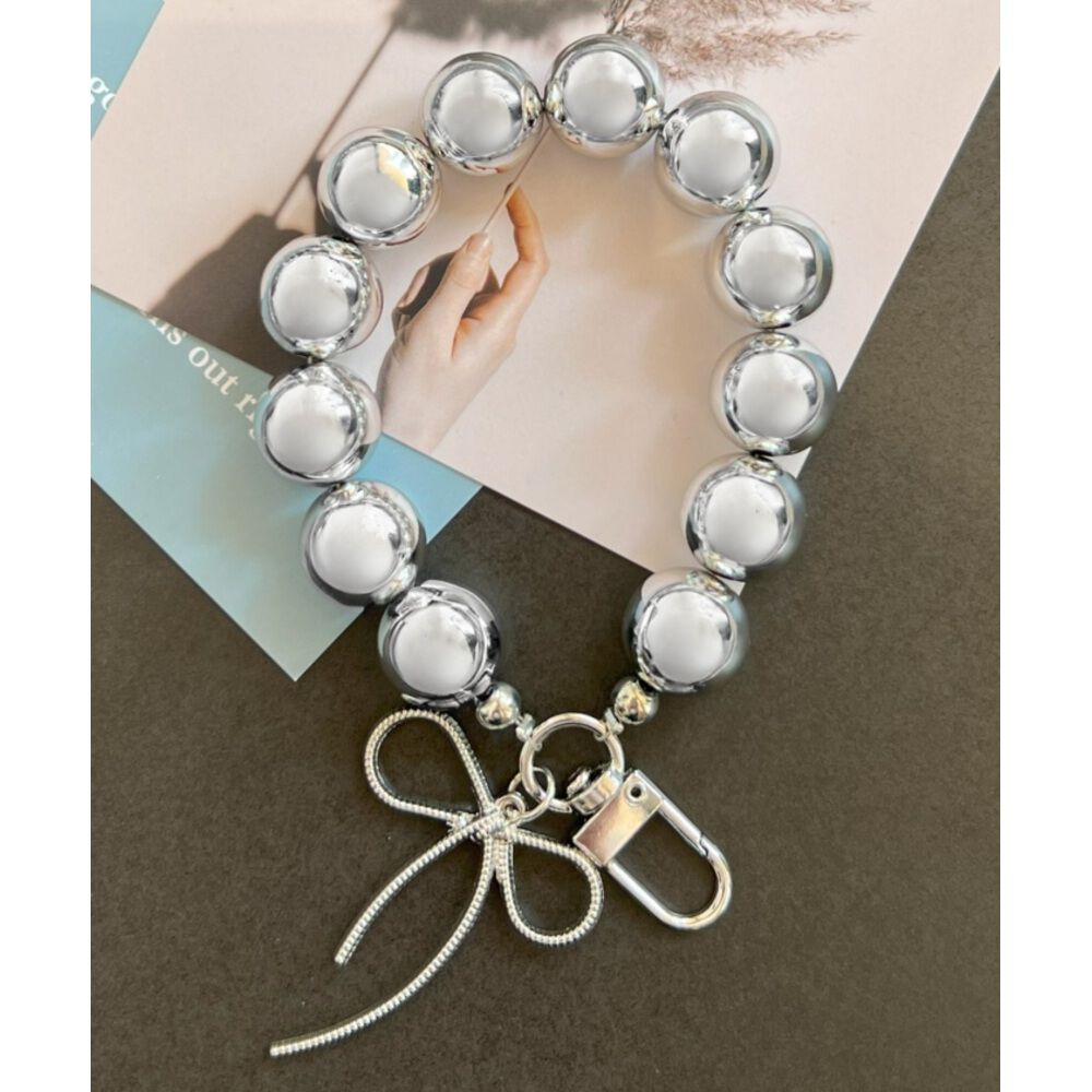 BACKYARD FAMILY「バッグチャーム 大人 おしゃれ 通販 キーチャーム スマホハンドストラップ バックチャーム」|その他|シルバー1