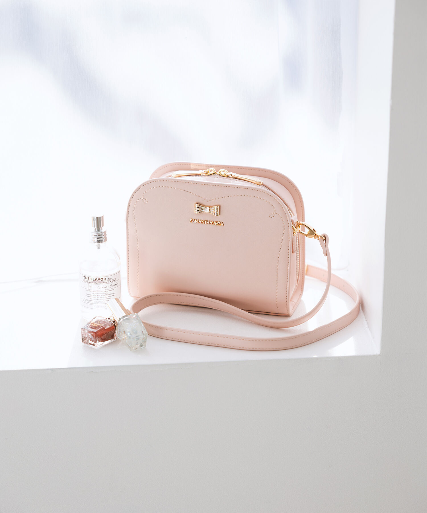 Samantha Vega「ビジューリボンショルダーバック」|ショルダー・メッセンジャー|