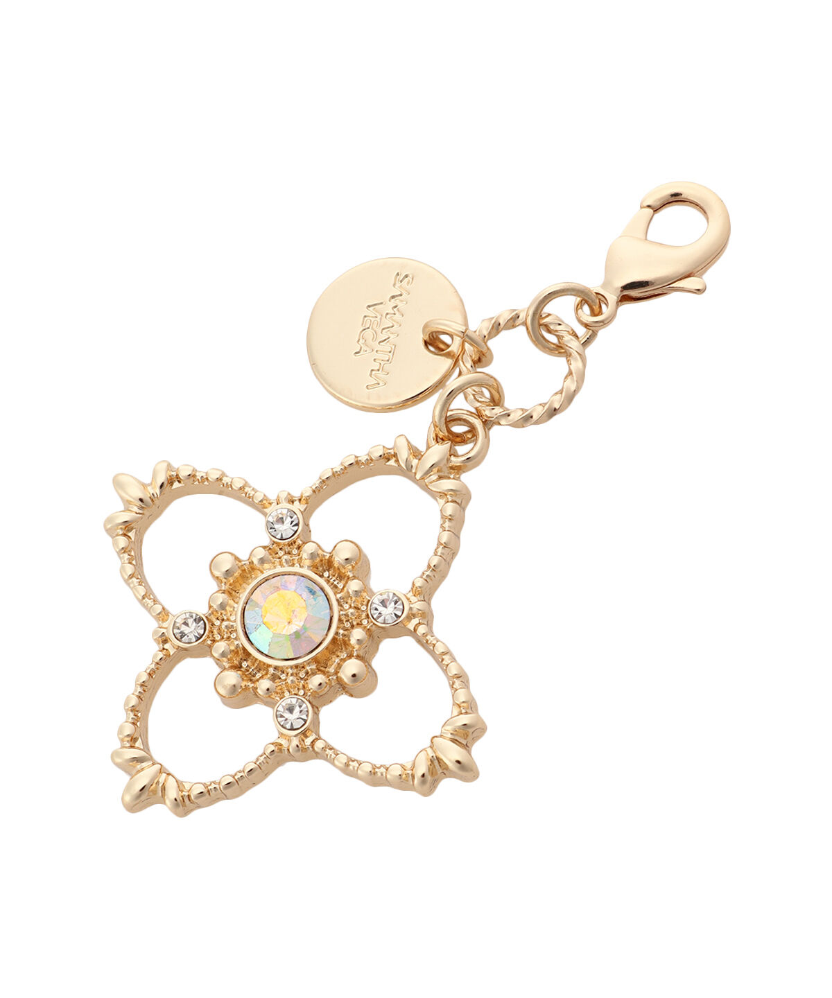 Samantha Vega「ビジューフラワーバッグチャーム」|チャーム・キーホルダー|