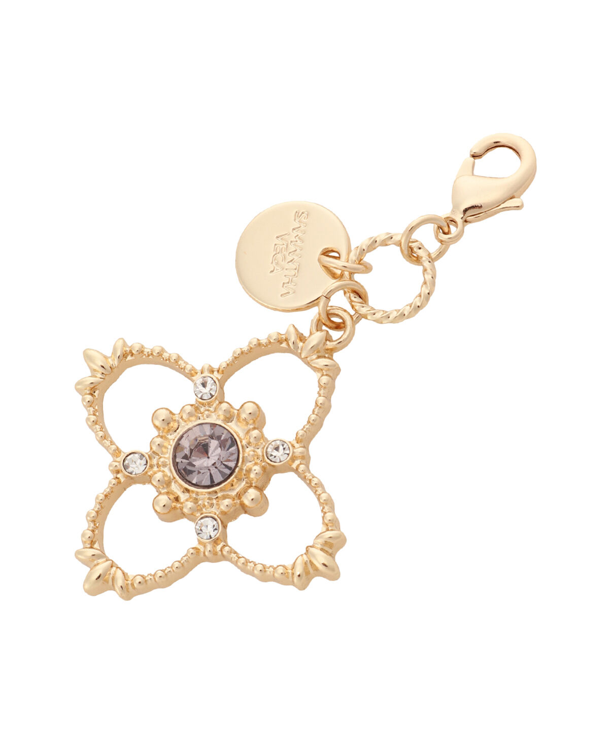 Samantha Vega「ビジューフラワーバッグチャーム」|チャーム・キーホルダー|