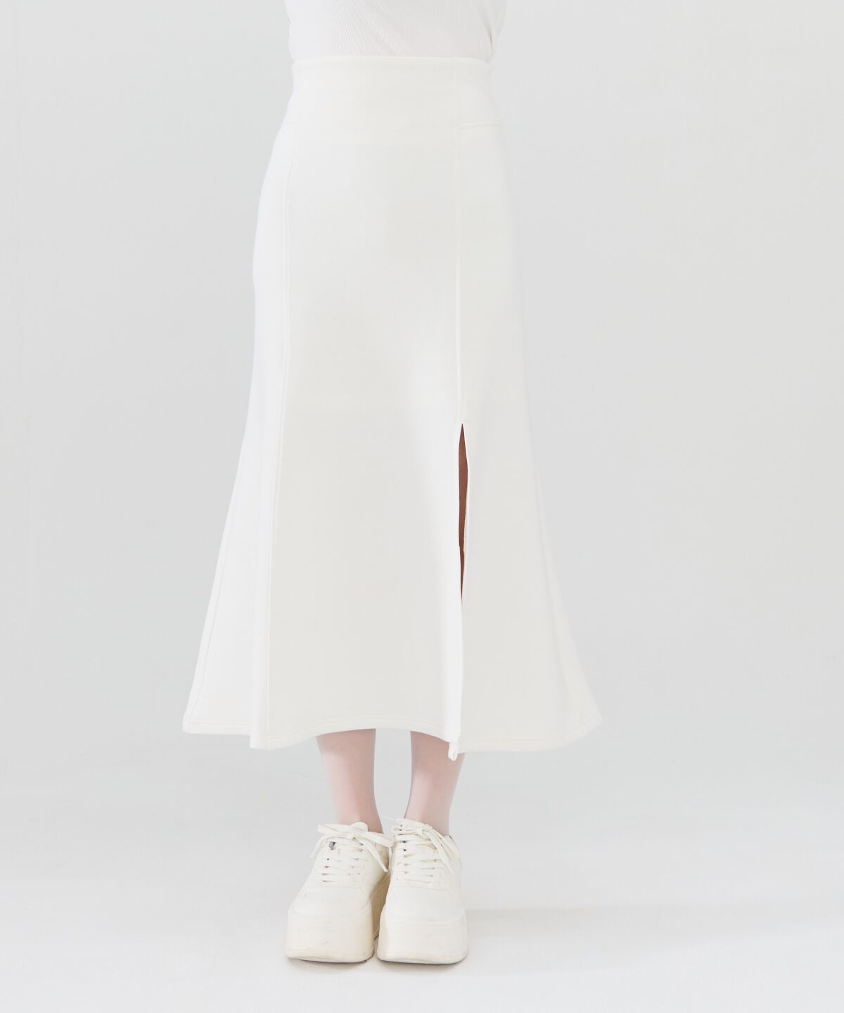 REDYAZEL「ダンボールバックスピンドルロングスカート」|タイト|