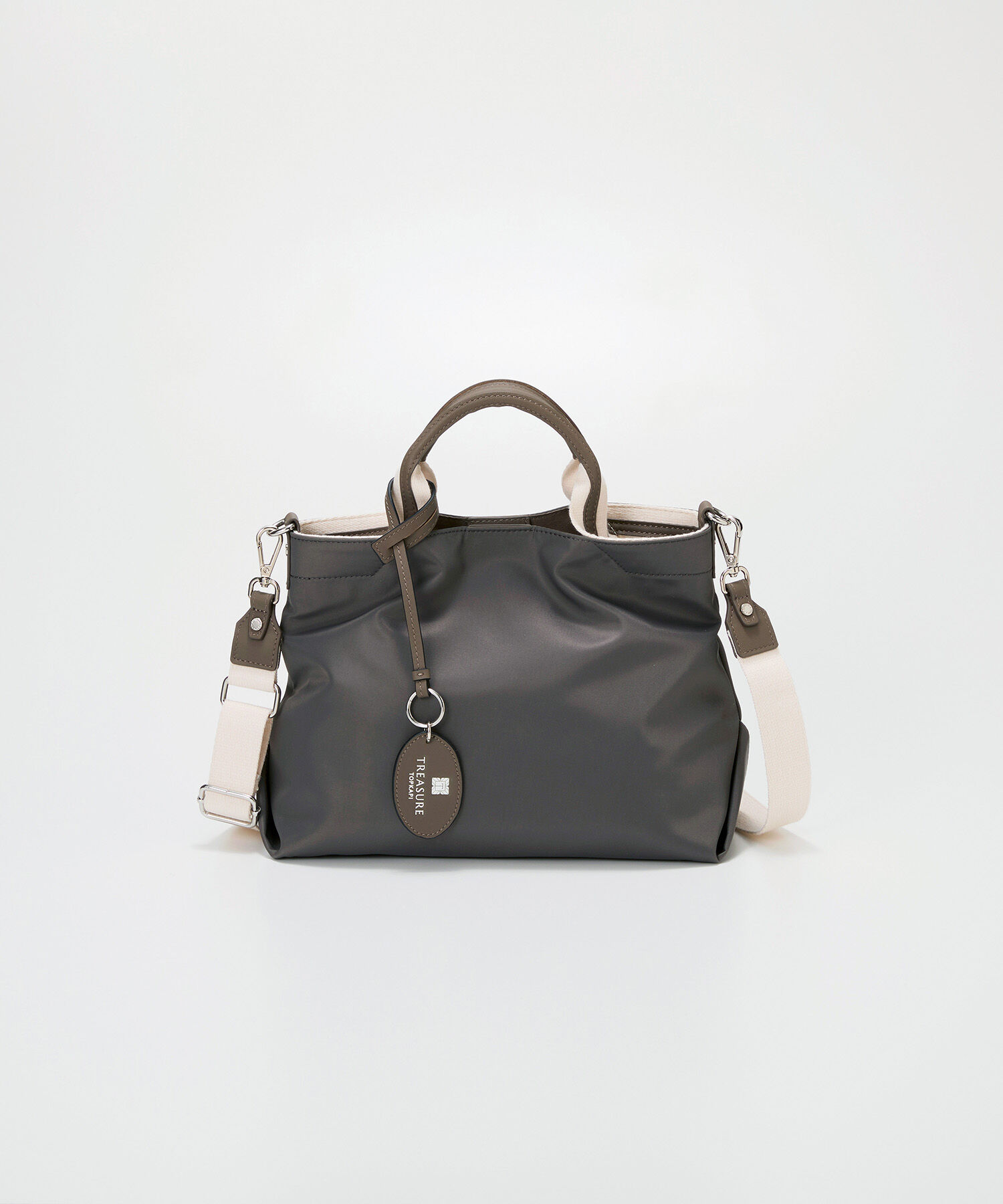 TOPKAPI BREATH「【TREASURE TOPKAPI】ストライプハンドル ナイロン 2way ミニ トートバッグ」|ショルダー・メッセンジャー|