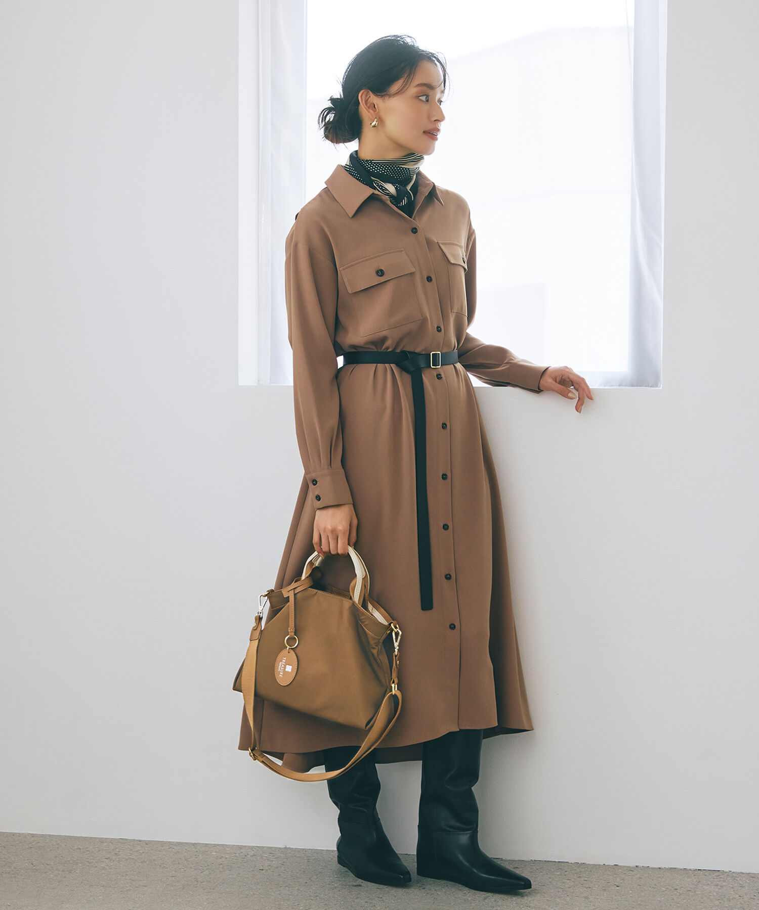 TOPKAPI BREATH「【TREASURE TOPKAPI】ストライプハンドル ナイロン 2way ミニ トートバッグ」|ショルダー・メッセンジャー|