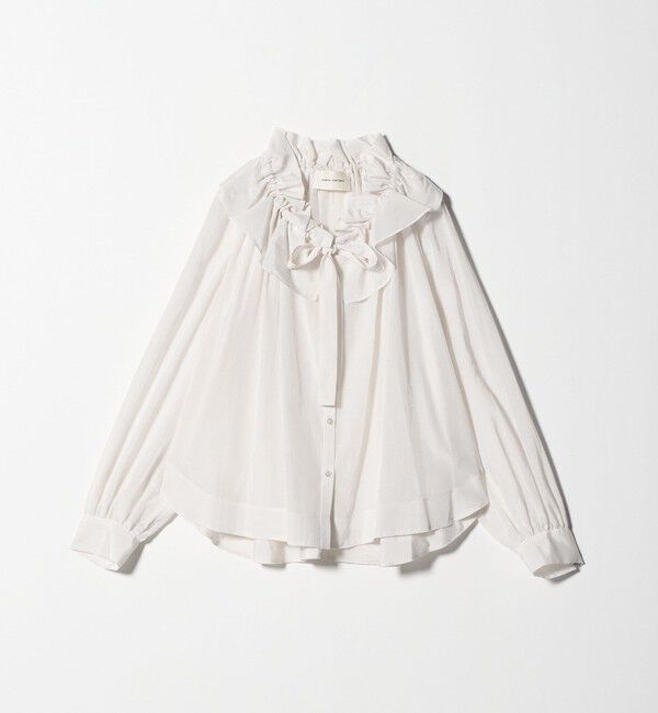 AEWEN MATOPH「＜AEWEN MATOPH＞ギャザーリボンブラウス ‐ ウォッシャブル ‐」|シャツ・ブラウス|