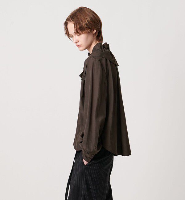 AEWEN MATOPH「＜AEWEN MATOPH＞ギャザーリボンブラウス ‐ ウォッシャブル ‐」|シャツ・ブラウス|