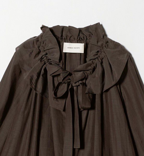 AEWEN MATOPH「＜AEWEN MATOPH＞ギャザーリボンブラウス ‐ ウォッシャブル ‐」|シャツ・ブラウス|