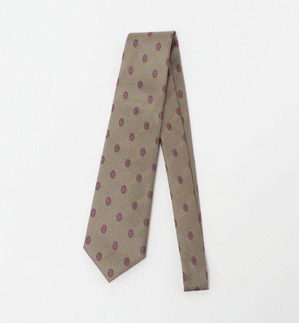 UNITED ARROWS「オーバル  ジャガード ネクタイ」|ネクタイ・蝶ネクタイ|BEIGE