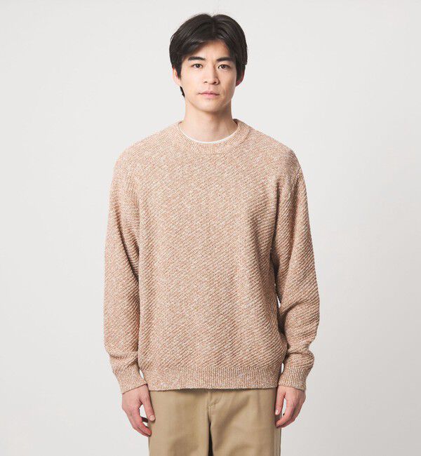 UNITED ARROWS green label relaxing「ミックスカラー クルーネック ニット」|ニット・セーター|