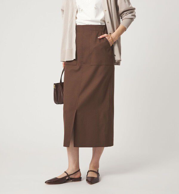 UNITED ARROWS green label relaxing「［size SHORTあり］Daily Chic カラミ タイト スカート マシンウォッシャブル」|タイト|