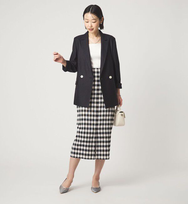 UNITED ARROWS green label relaxing「［size SHORTあり］Daily Chic カラミ タイト スカート マシンウォッシャブル」|タイト|