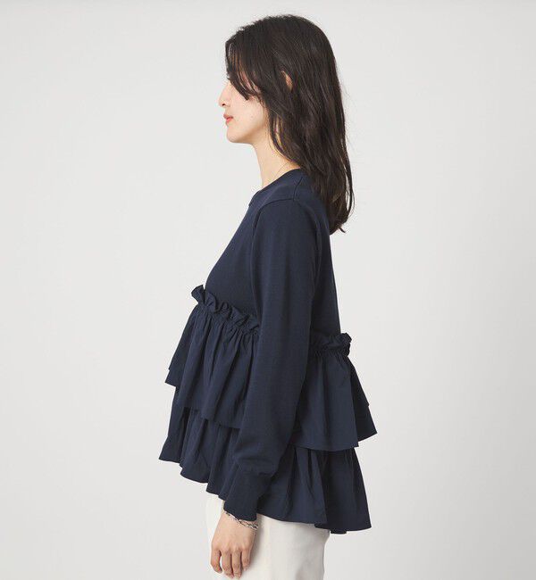 UNITED ARROWS green label relaxing「ティアード ドッキング プルオーバー ニット 3」|ニット・セーター|