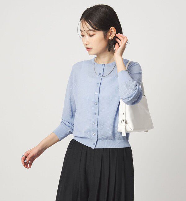 UNITED ARROWS green label relaxing「ハニカム クロップド ニット カーディガン」|カーディガン|