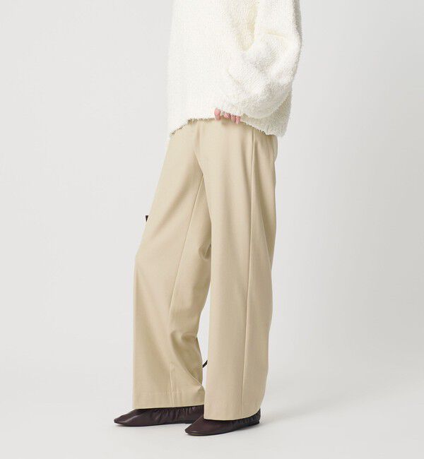 BEAUTY&YOUTH UNITED ARROWS「裏起毛バックゴム ストレートパンツ ウォッシャブル」|スラックス|