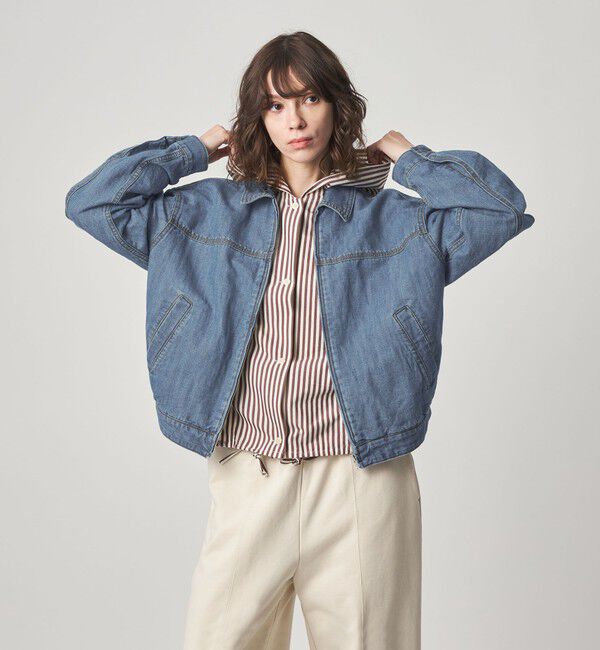 STEVEN ALAN「＜Steven Alan＞ライト デニム ジップ ブルゾン」|デニムジャケット|COBALT