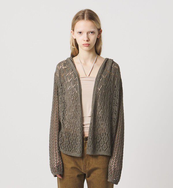 ATTISESSION「＜ATTISESSION＞フーディー ニット カーディガン」|カーディガン|