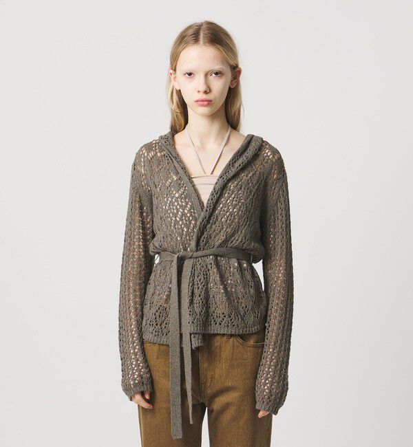 ATTISESSION「＜ATTISESSION＞フーディー ニット カーディガン」|カーディガン|