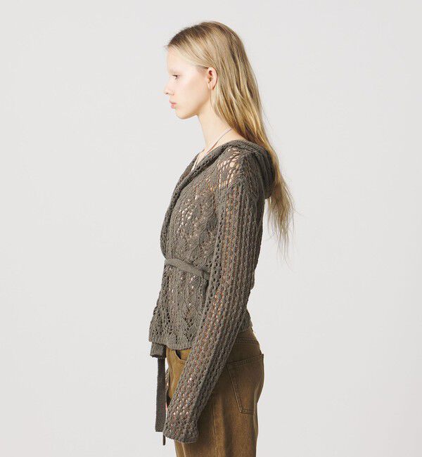 ATTISESSION「＜ATTISESSION＞フーディー ニット カーディガン」|カーディガン|