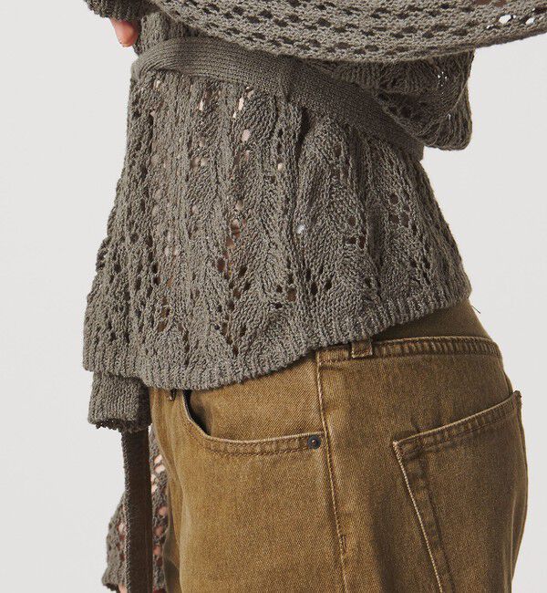 ATTISESSION「＜ATTISESSION＞フーディー ニット カーディガン」|カーディガン|