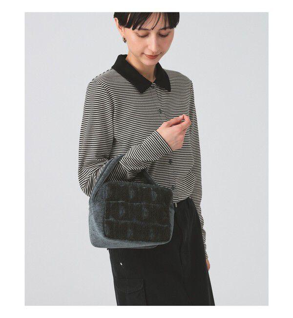 Ray BEAMS 「【別注】beej / エンブロイダリー キューブ バッグ」|その他|CHARCOAL