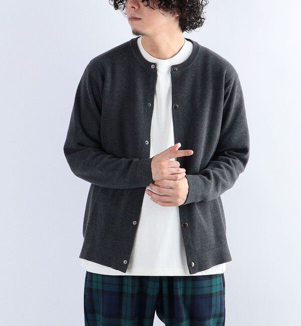 SHIPS any「SHIPS any: 〈手洗い可能〉 ミラノリブ クルーネック カーディガン 24SS◇」|カーディガン|
