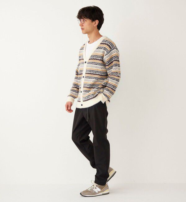 SHIPS Colors 「SHIPS Colors:〈洗濯機可能〉シャギー ジャカード Vネック カーディガン」|カーディガン|