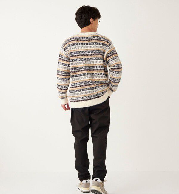 SHIPS Colors 「SHIPS Colors:〈洗濯機可能〉シャギー ジャカード Vネック カーディガン」|カーディガン|