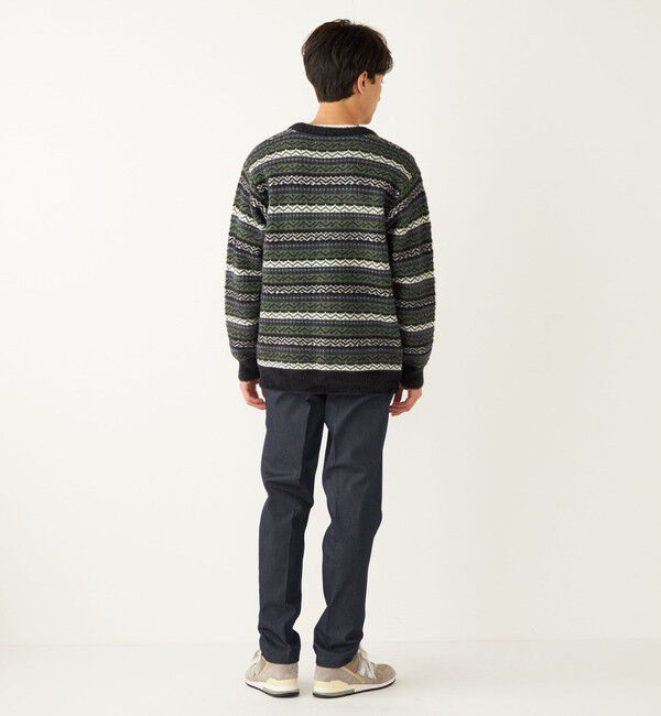 SHIPS Colors 「SHIPS Colors:〈洗濯機可能〉シャギー ジャカード Vネック カーディガン」|カーディガン|