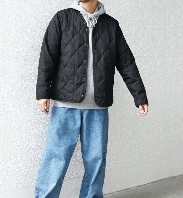 SHIPS any「【SHIPS any別注】TAION: 〈手洗い可能〉ダウンキルト スリット ボタン カーディガン◇」|ダウン|