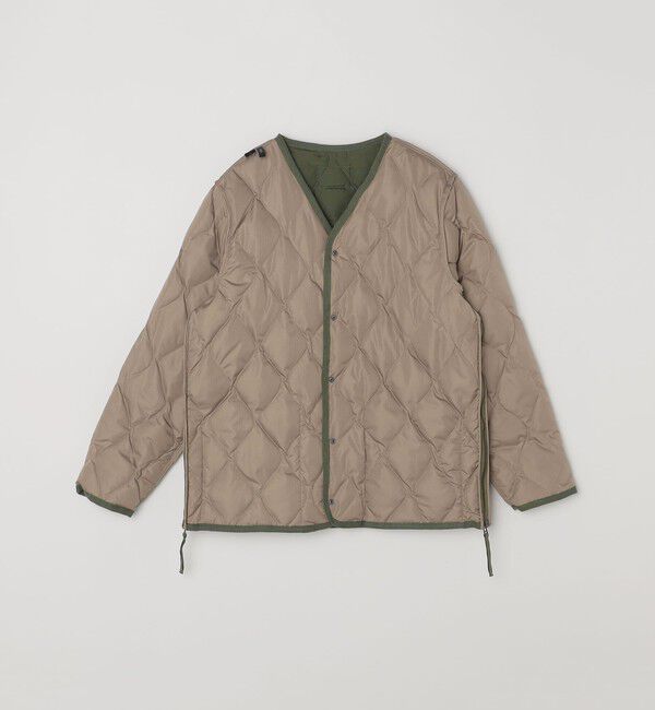 SHIPS any「【SHIPS any別注】TAION: 〈手洗い可能〉ダウンキルト スリット ボタン カーディガン◇」|ダウン|