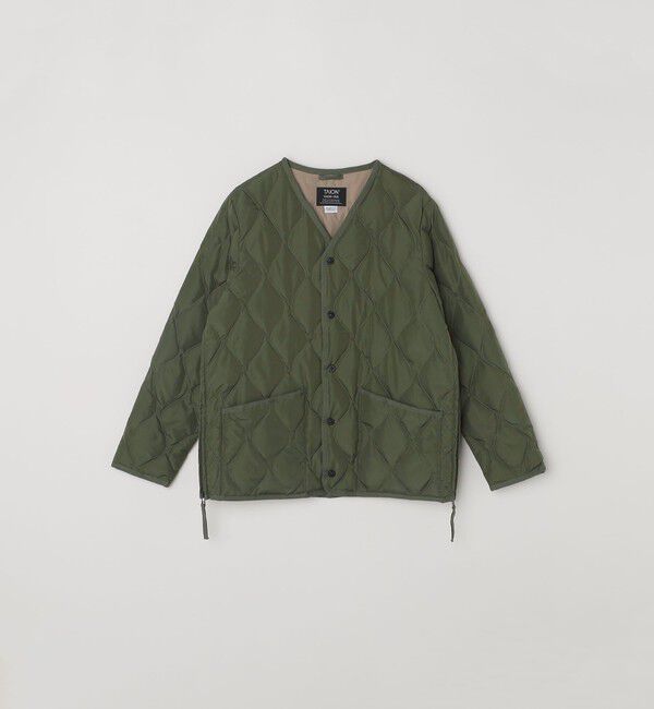 SHIPS any「【SHIPS any別注】TAION: 〈手洗い可能〉ダウンキルト スリット ボタン カーディガン◇」|ダウン|