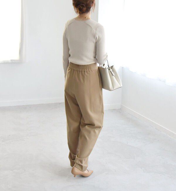 quaranciel「quaranciel:〈洗濯機可能〉ダブル タック ワイドベルト パンツ」|その他|