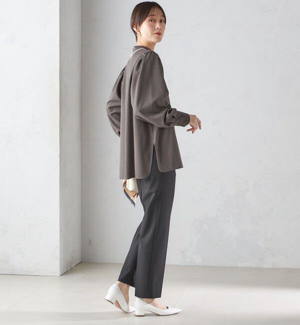 SHIPS for women「〈手洗い可能〉裏起毛 スリム テーパード パンツ」|その他|