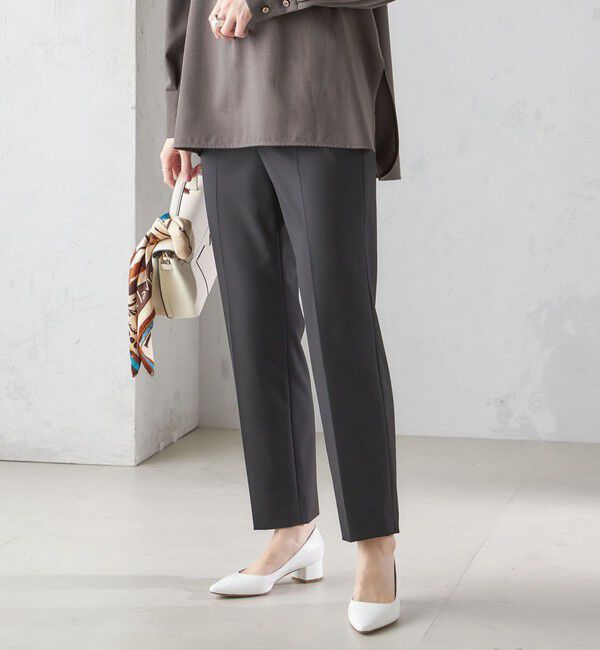 SHIPS for women「〈手洗い可能〉裏起毛 スリム テーパード パンツ」|その他|