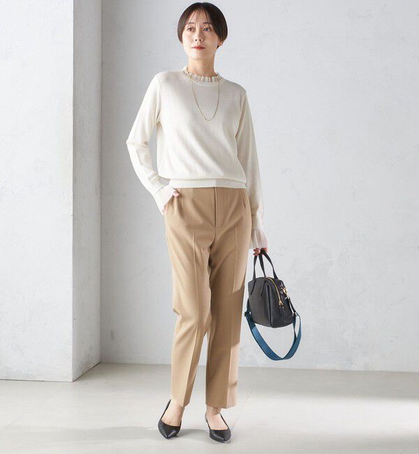 SHIPS for women「〈手洗い可能〉裏起毛 スリム テーパード パンツ」|その他|