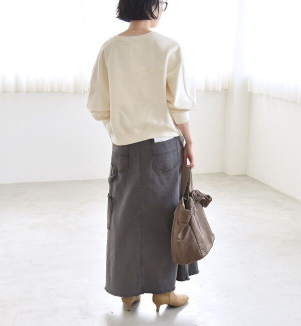 quaranciel「quaranciel:〈手洗い可能〉スパンコール刺繍 ロゴ スウェット」|スウェット・ジャージ|