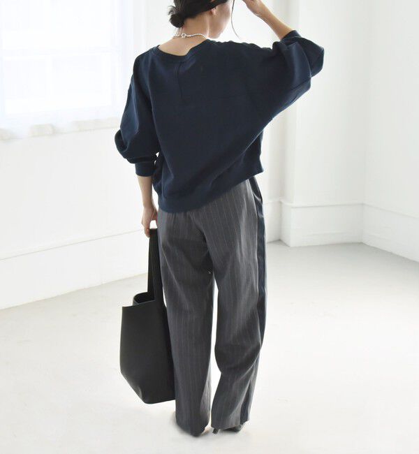 quaranciel「quaranciel:〈手洗い可能〉スパンコール刺繍 ロゴ スウェット」|スウェット・ジャージ|