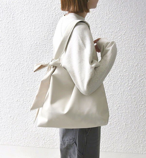 SHIPS any「《追加予約》【WEB限定】SHIPS any: A4 リボン付 ワンハンドル バッグ」|その他|