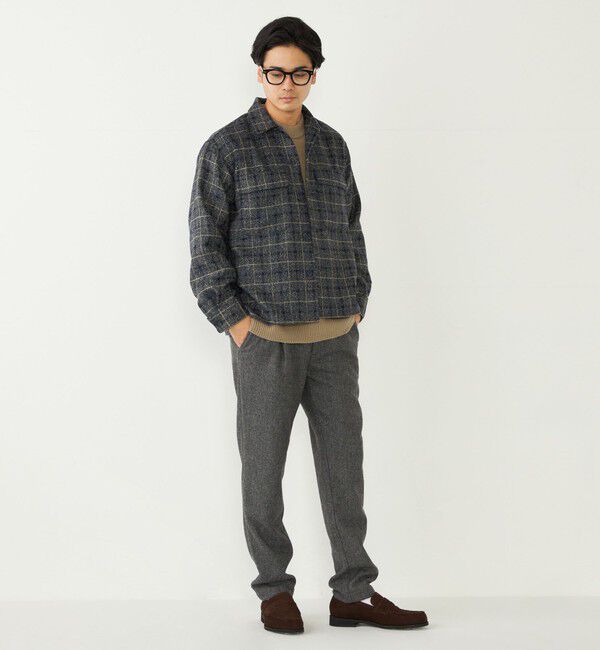 SHIPS Colors 「SHIPS Colors:ヘリンボーン イージー スラックス(セットアップ対応可能)」|スラックス|