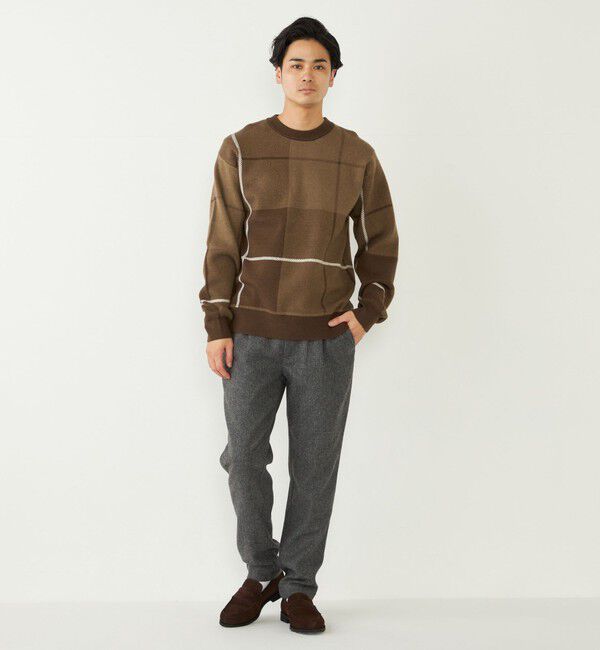 SHIPS Colors 「SHIPS Colors:ヘリンボーン イージー スラックス(セットアップ対応可能)」|スラックス|