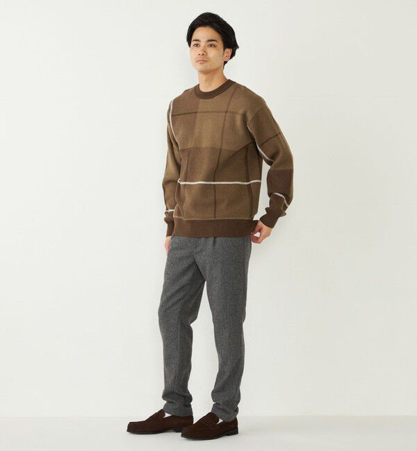 SHIPS Colors 「SHIPS Colors:ヘリンボーン イージー スラックス(セットアップ対応可能)」|スラックス|