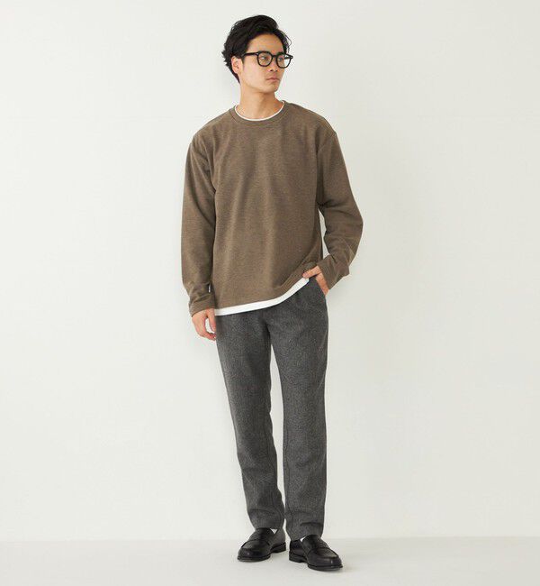 SHIPS Colors 「SHIPS Colors:ヘリンボーン イージー スラックス(セットアップ対応可能)」|スラックス|