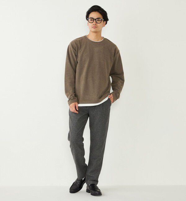 SHIPS Colors 「SHIPS Colors:ヘリンボーン イージー スラックス(セットアップ対応可能)」|スラックス|