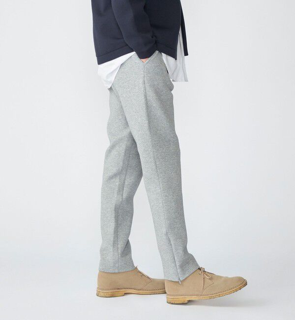 SHIPS「【WEB限定】SHIPS: ガスコットン ダブルニット スリム イージー スラックス パンツ（セットアップ対応）」|スラックス|