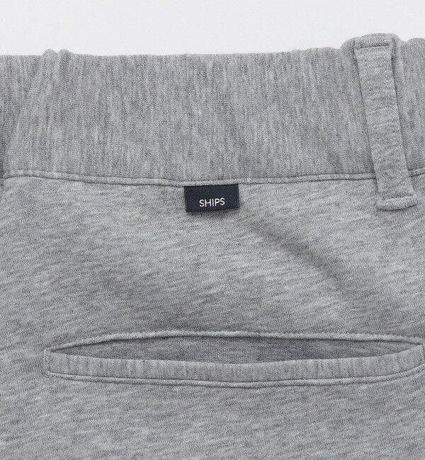 SHIPS「【WEB限定】SHIPS: ガスコットン ダブルニット スリム イージー スラックス パンツ（セットアップ対応）」|スラックス|