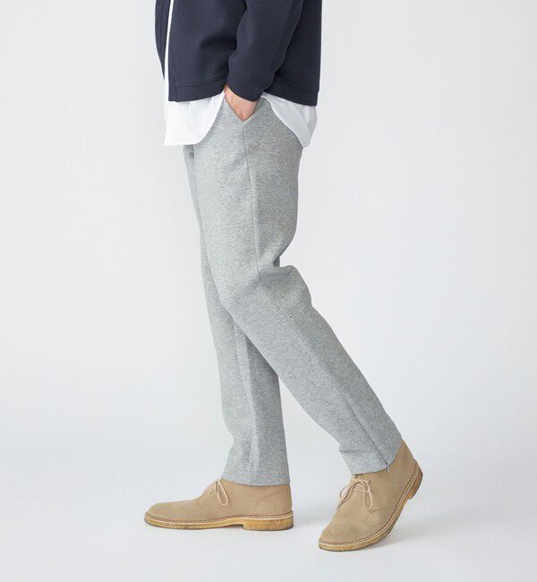 SHIPS「【WEB限定】SHIPS: ガスコットン ダブルニット スリム イージー スラックス パンツ（セットアップ対応）」|スラックス|