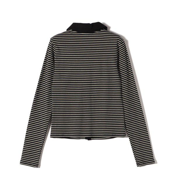 SHIPS Colors 「SHIPS Colors:〈手洗い可能〉ボーダー リブ ポロ カーディガン」|カーディガン|