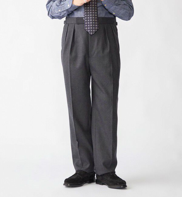 SHIPS「Fumiya Hirano: REGENT フランネル トラウザーズ」|スラックス|
