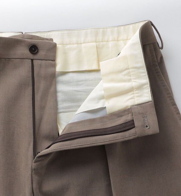 SHIPS「【SHIPS別注】Errico Formicola: VITO コットン ソリッド スラックス」|スラックス|