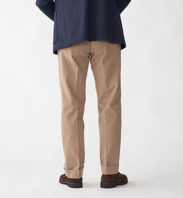 SHIPS「【SHIPS別注】Errico Formicola: VITO コットン ソリッド スラックス」|スラックス|